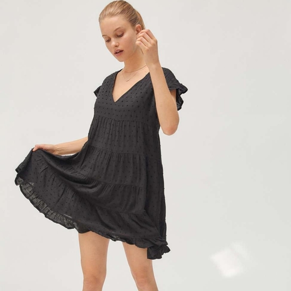 UO Tiered Babydoll Dress - Picture 2 of 9